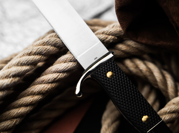 Boker German Scout Knife: 5.5", 440A, Stainless Blade, Black POM Handle, Model 02HY004