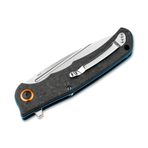 Boker Nubilum Knife: 3.58", D2, Drop Point, Plain Edge, Uncoated Blade, Carbon Fiber Handle, Model  01BO492