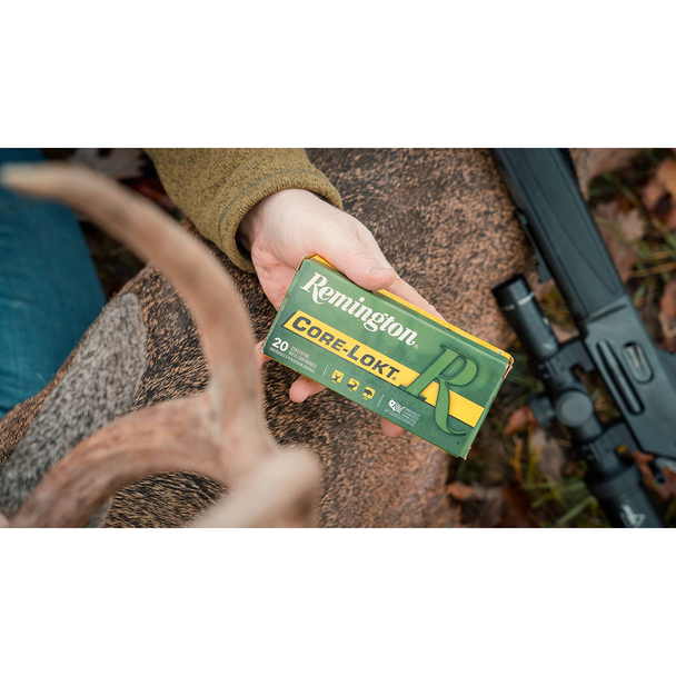 Remington Core-Lokt Ammunition: 308 Marlin Express, 150 gr Core-Lokt SP, 2725 fps, Model 27848