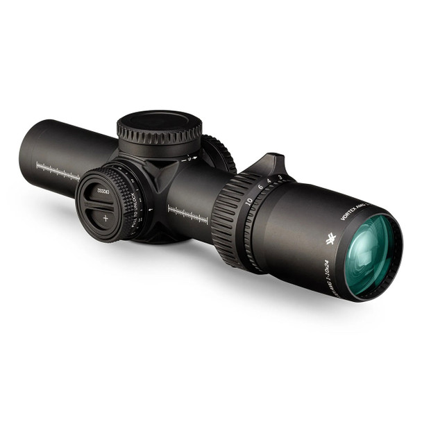 Vortex Optics AMG 1-10x24 FFP Riflescope: 34mm Tube, EBR-9 (MRAD) Reticle, Model AMG-11002