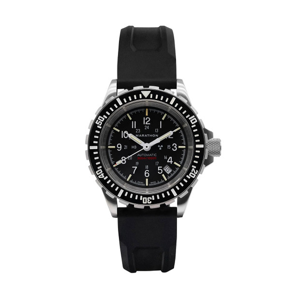 Marathon 41mm GSAR Diver's Automatic Type II: 3-Piece Rubber Strap (WW194006SS-0130)