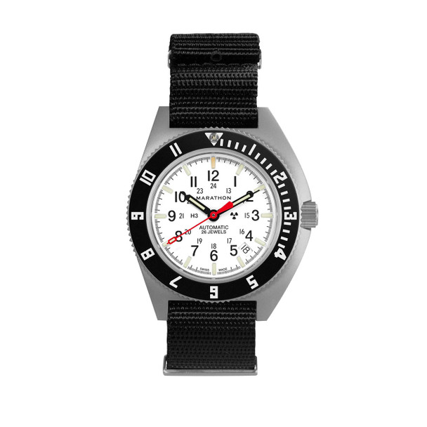 Marathon 41mm SSNAV-D Pilot's Automatic Type II, Arctic Edition: Nylon DEFSTAN Strap (WW194030SS-0503)