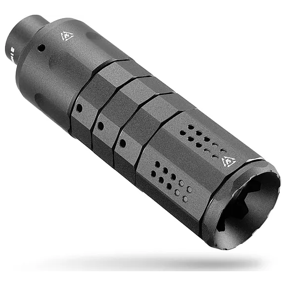 Strike Industries Pistol Linear 1/2-28 Compensator: 9mm, Black