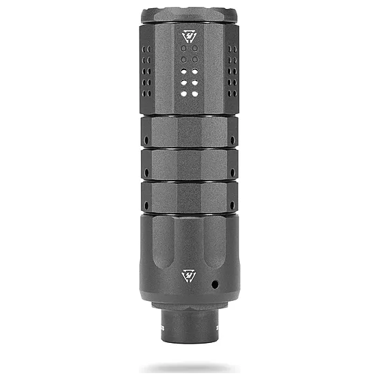 Strike Industries Pistol Linear 1/2-28 Compensator: 9mm, Black