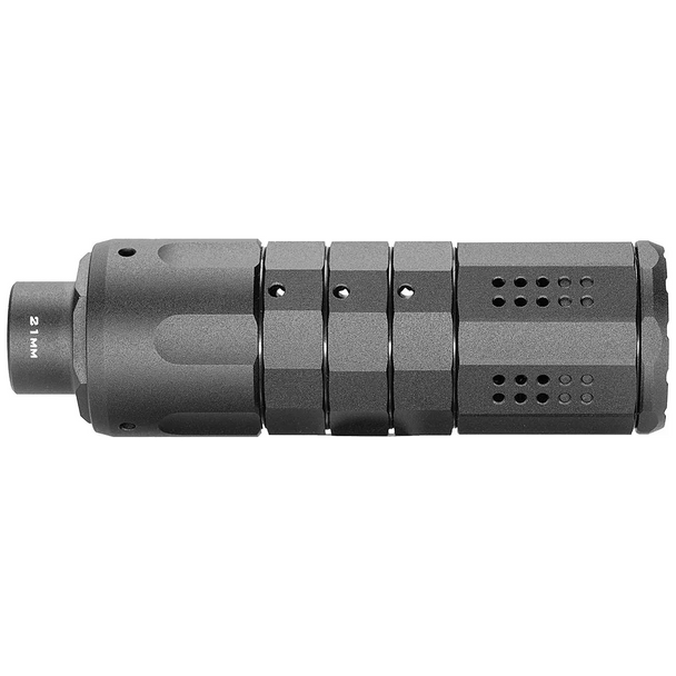 Strike Industries Pistol Linear 1/2-28 Compensator: 9mm, Black