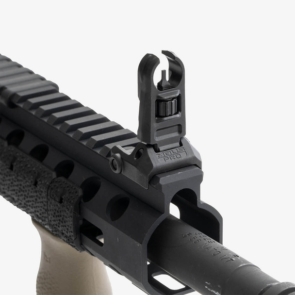 Magpul MBUS Pro Sight - Front, Hooded: Black
