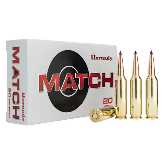 Hornady Match Ammunition: 25 Creedmoor, 134 Grain, ELD Match, 2800 fps