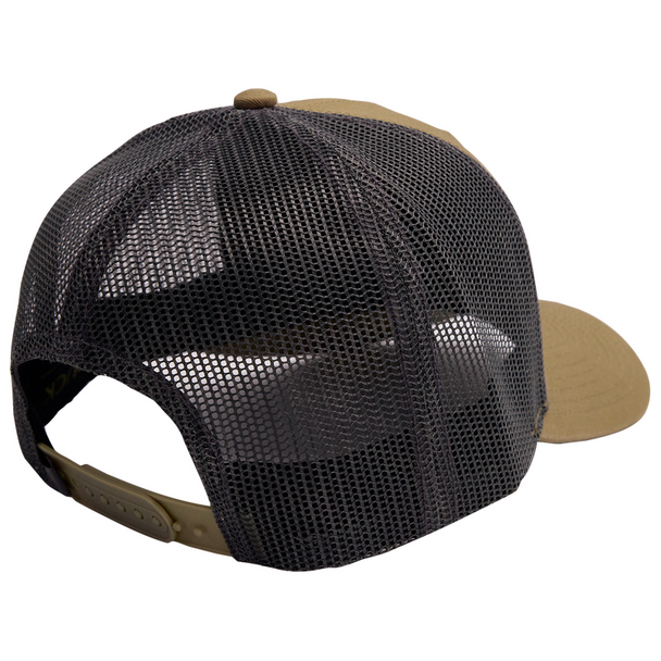 Buck Knives Leather Patch Logo Trucker Hat, Green