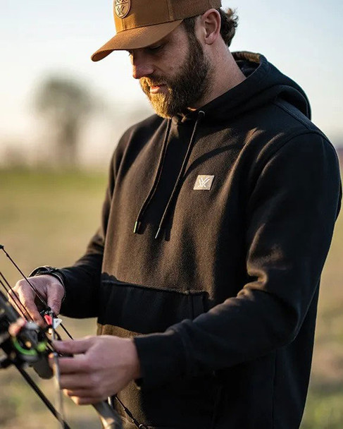 Vortex Optics Heavyweight Hoodie: Black, 223-02-BLK