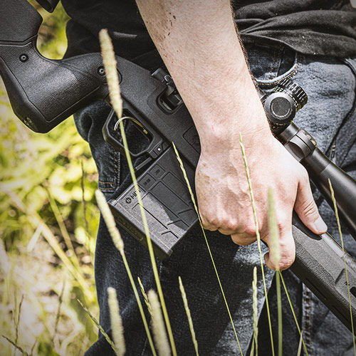 MDT Field Stock Chassis System, RH: Tikka T3/T3x LA, Black