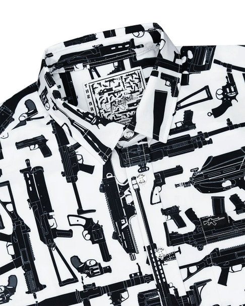 Retro Rifle The Arsenal Button Down Short Sleeve Shirt