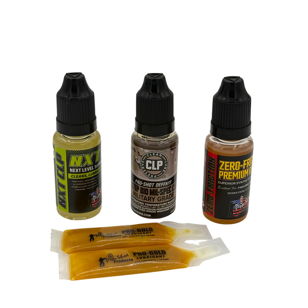 Pro-Shot Range Pack CLP & Lubrication: 2-Pro Gold Packets