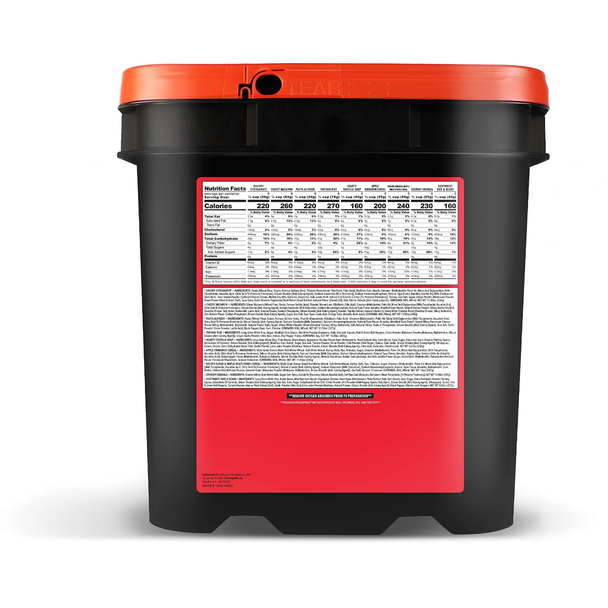 ReadyWise Emergency Food Supply, Breakfast & Entree Bucket: 84 Servings