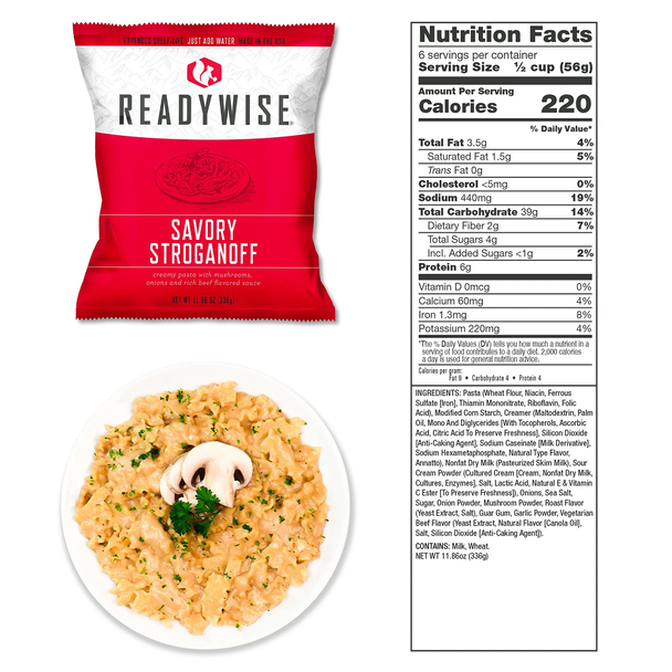 ReadyWise Emergency Food Supply, Breakfast & Entree Bucket: 84 Servings