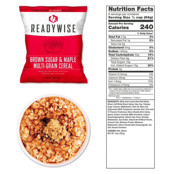 ReadyWise Emergency Food Supply, Prepper Pack: 52 Servings
