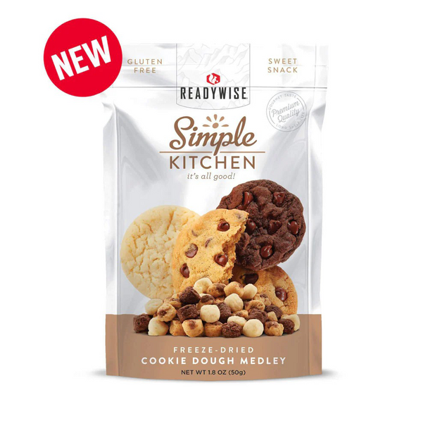 ReadyWise Simple Kitchen, Freeze-Dried Cookie Dough Medley: 1.76 oz / 50 g