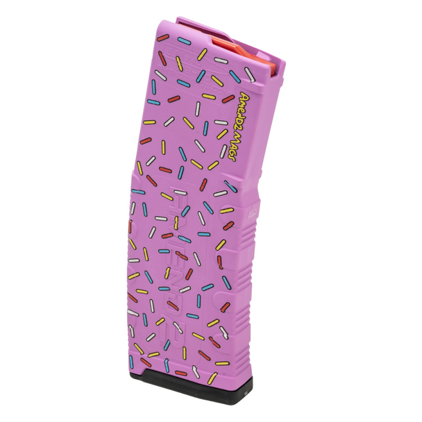Amend2 AR-15 Mod-2 Pink Sprinkle Donut Magazine: 5.56/223, 5/30 Rounds