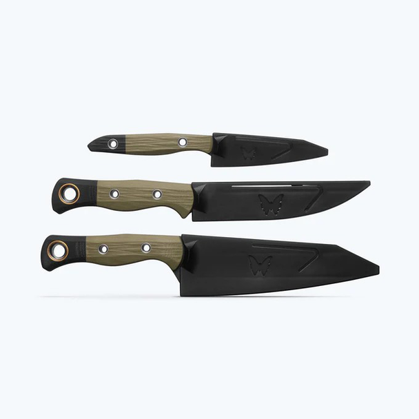 Benchmade 3 Piece Knife Set, OD Green