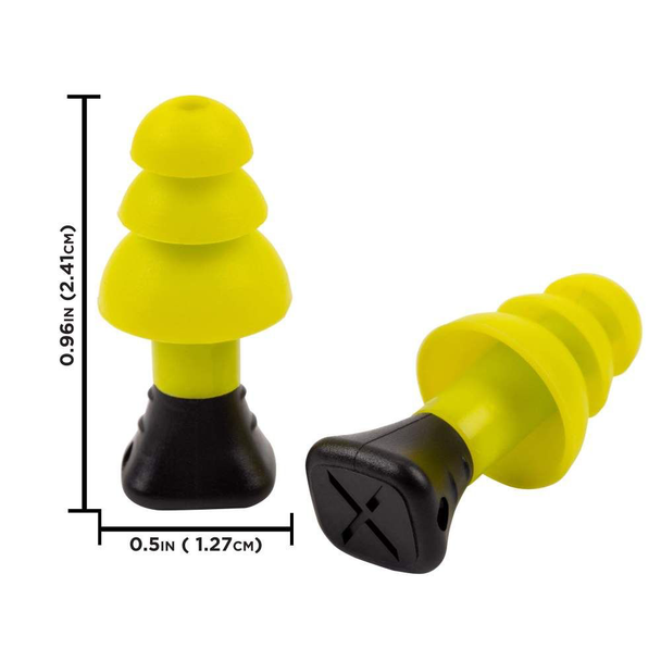 ULTRX Silicone Ear Plugs, Yellow: 5 Pairs