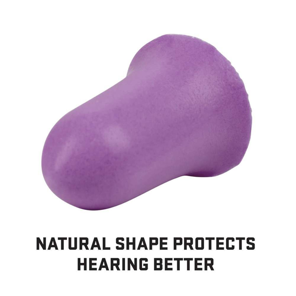 ULTRX Tapered Foam Ear Plugs, Purple: 15 Pairs