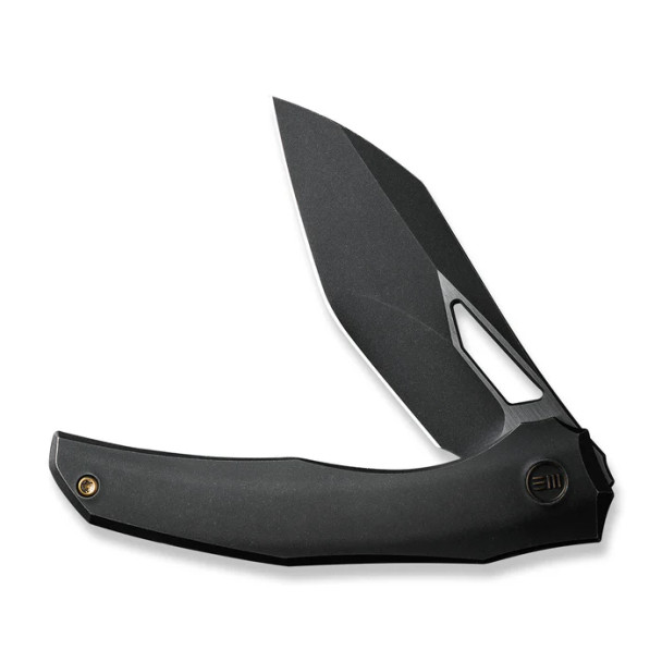 WE Knife Ignio Mystery Box Black Titanium Handle (3.3" Black Stonewashed CPM 20CV Blade, Satin Flat) Model WE22042B-1 MB