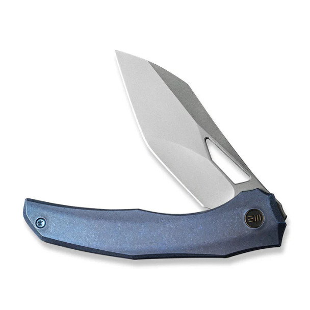 WE Knife Ignio Mystery Box Blue Titanium Handle (3.3" Stonewashed CPM 20CV Blade) Model WE22042B-3 MB