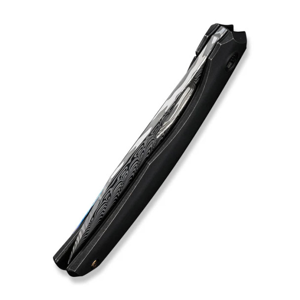 WE Knife Ignio Mystery Box Black Titanium Handle (3.3" Hakkapella Damasteel Blade) Model WE22042B-DS1 MB