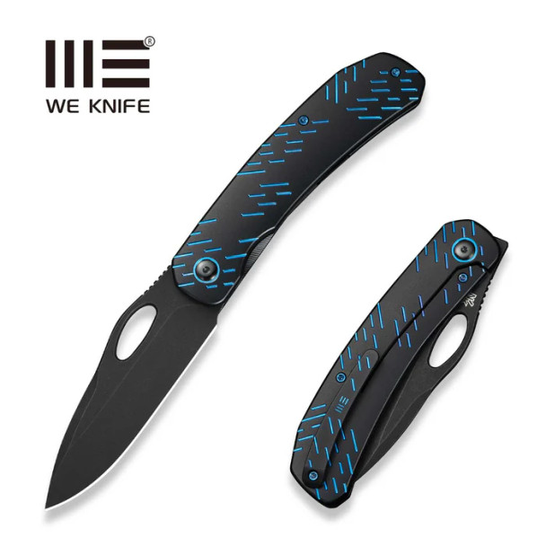 WE Knife Inmate Front Flipper & Thumb Hole Knife Titanium Handle (3.7" CPM 20CV Blade) Model WE23096B-2