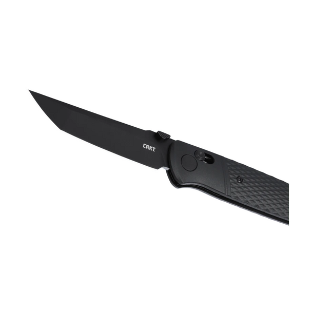 CRKT Counterpart Crossbar Lock, Black: Plain Edge, Oxide Blade, GRN Handle, Model K431KKP