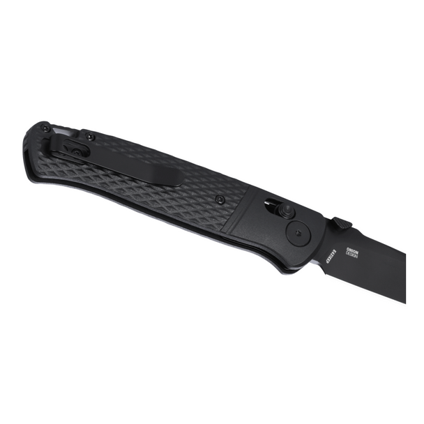 CRKT Counterpart Crossbar Lock, Black: Plain Edge, Oxide Blade, GRN Handle, Model K431KKP