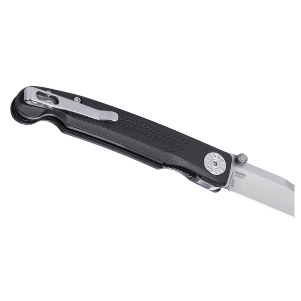 CRKT Fidus Liner Lock Knife: Plain Edge, Stonewash Blade, Black GRN Blade, Model 4220