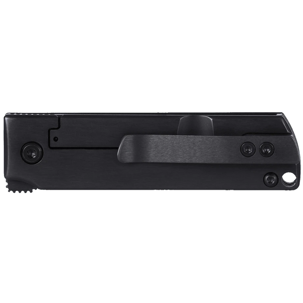 CRKT MinimalX Frame Lock, Black Knife: Modified Tanto, Plain Edge, TiNi Blade, SS Handle, Model 5915K