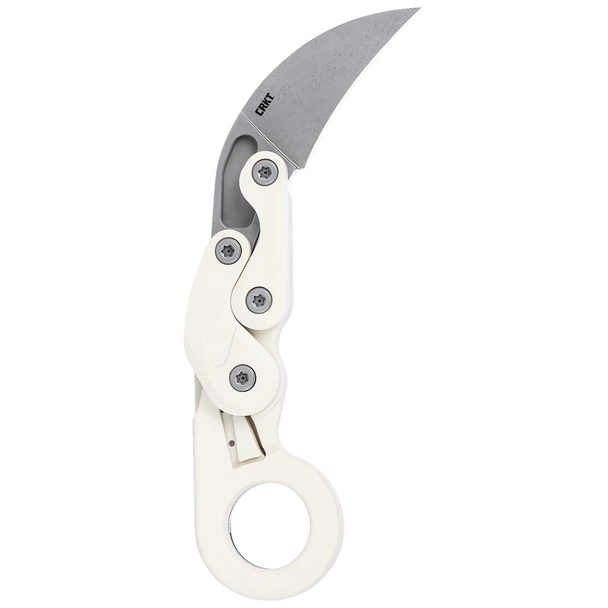 CRKT Provoke Grivory, Tactical Morphing Karambit Knife: Plain Edge, Stonewash Blade, Sand Grivory, Model 4041S