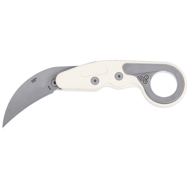 CRKT Provoke Grivory, Tactical Morphing Karambit Knife: Plain Edge, Stonewash Blade, Sand Grivory, Model 4041S
