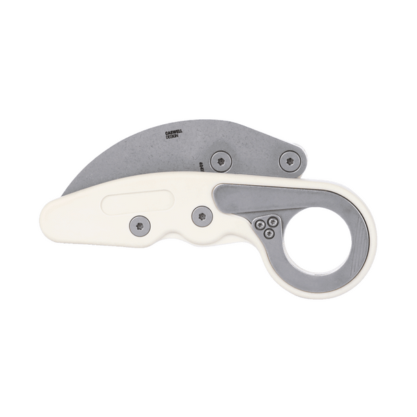 CRKT Provoke Grivory, Tactical Morphing Karambit Knife: Plain Edge, Stonewash Blade, Sand Grivory, Model 4041S