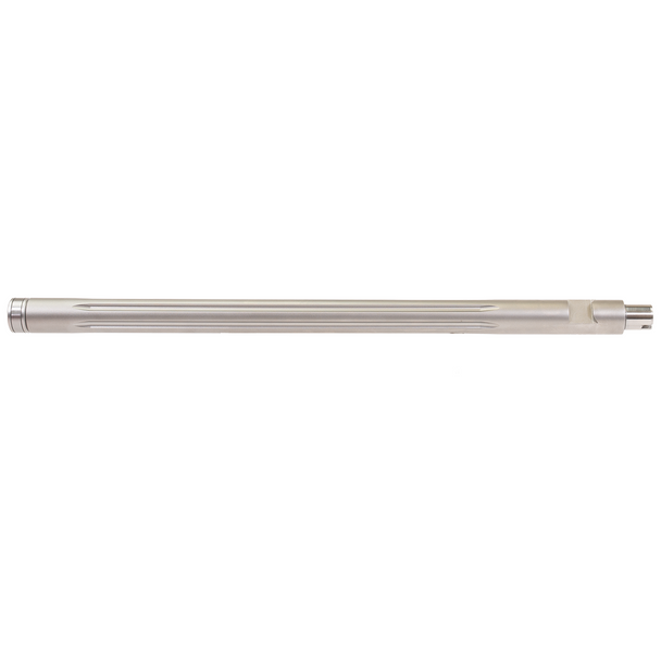 KIDD 22 LR Fluted Stainless Steel Bead Blasted Barrel: 16.5", 1/2x28 Threaded, Heavy Bull Contour