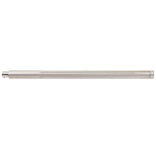 KIDD 22 LR Fluted Stainless Steel Bead Blasted Barrel: 16.5", 1/2x28 Threaded, Heavy Bull Contour