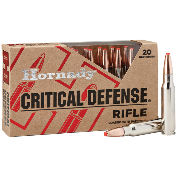 Hornady Critical Defense Ammunition: 308 Win, 155 gr, FTX, 2785 fps, Model 80920