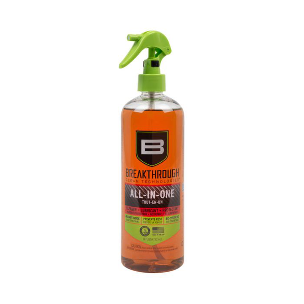 Breakthrough Clean Technologies Battle Born Bio-Synthetic All-In-One (CLP) Cleaner, Lubricant & Protect: 16 oz / 473.2 mL, Spray Pump Bottle