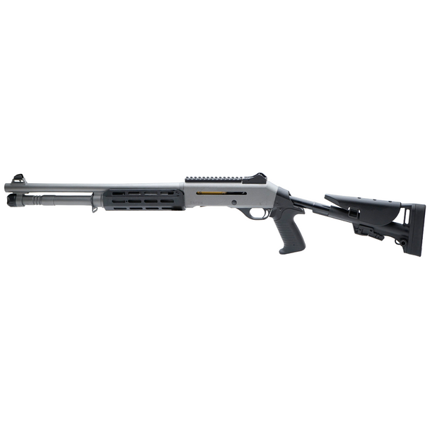 Canuck TacOp Pro, Grey / Gold Shotgun: 12 Gauge-3", 18.6" Barrel, Model CTOPGGD1219