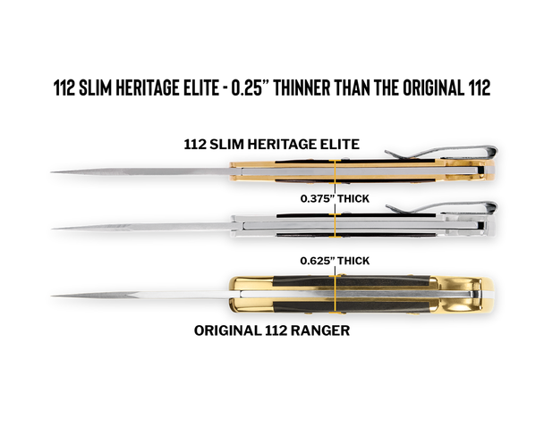 Buck Knives  0112BRS19-B 112 Slim Heritage Elite Knife