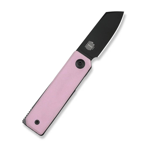 CIVIVI CIVIVI Kukei Front Flipper Knife Powder Pink G10 Handle With 1PC Black Leather Sheath, Model C25036-1