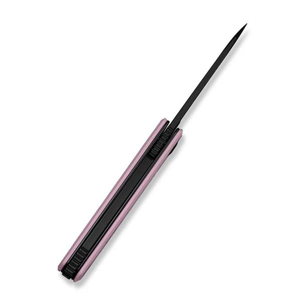 CIVIVI CIVIVI Kukei Front Flipper Knife Powder Pink G10 Handle With 1PC Black Leather Sheath, Model C25036-1