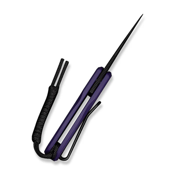 CIVIVI Purr Flipper & Slip Joint Knife Purple & Black G10 Handle, Model C25054-3