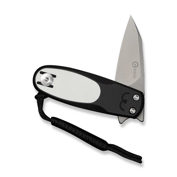 CIVIVI Purr Flipper & Slip Joint Knife Black & White G10 Handle, Model C25054-2