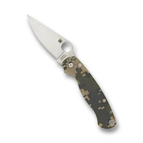 Spyderco Para Military 2 PlainEdge Digital Camo Knife, Model C81GPCMO2