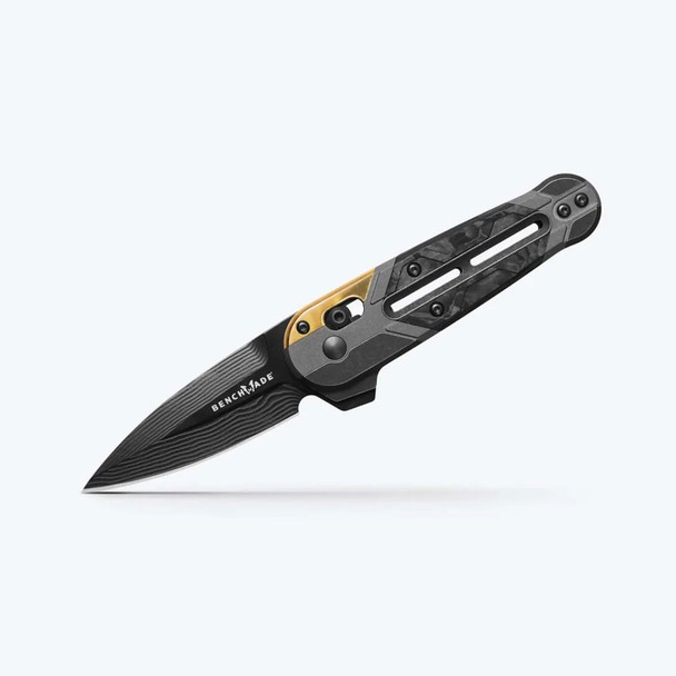 Benchmade 491BK-261 | Gold Class Lowden | Titanium | Carbon Fiber | Spear-Point