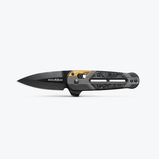 Benchmade 491BK-261 | Gold Class Lowden | Titanium | Carbon Fiber | Spear-Point