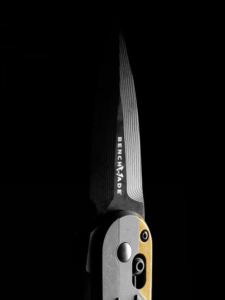 Benchmade 491BK-261 | Gold Class Lowden | Titanium | Carbon Fiber | Spear-Point