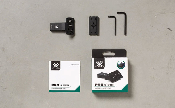 Vortex Optics Pro 45° Offset Accessory Picatinny Mount | DEMO 45RDM-2, Grade A